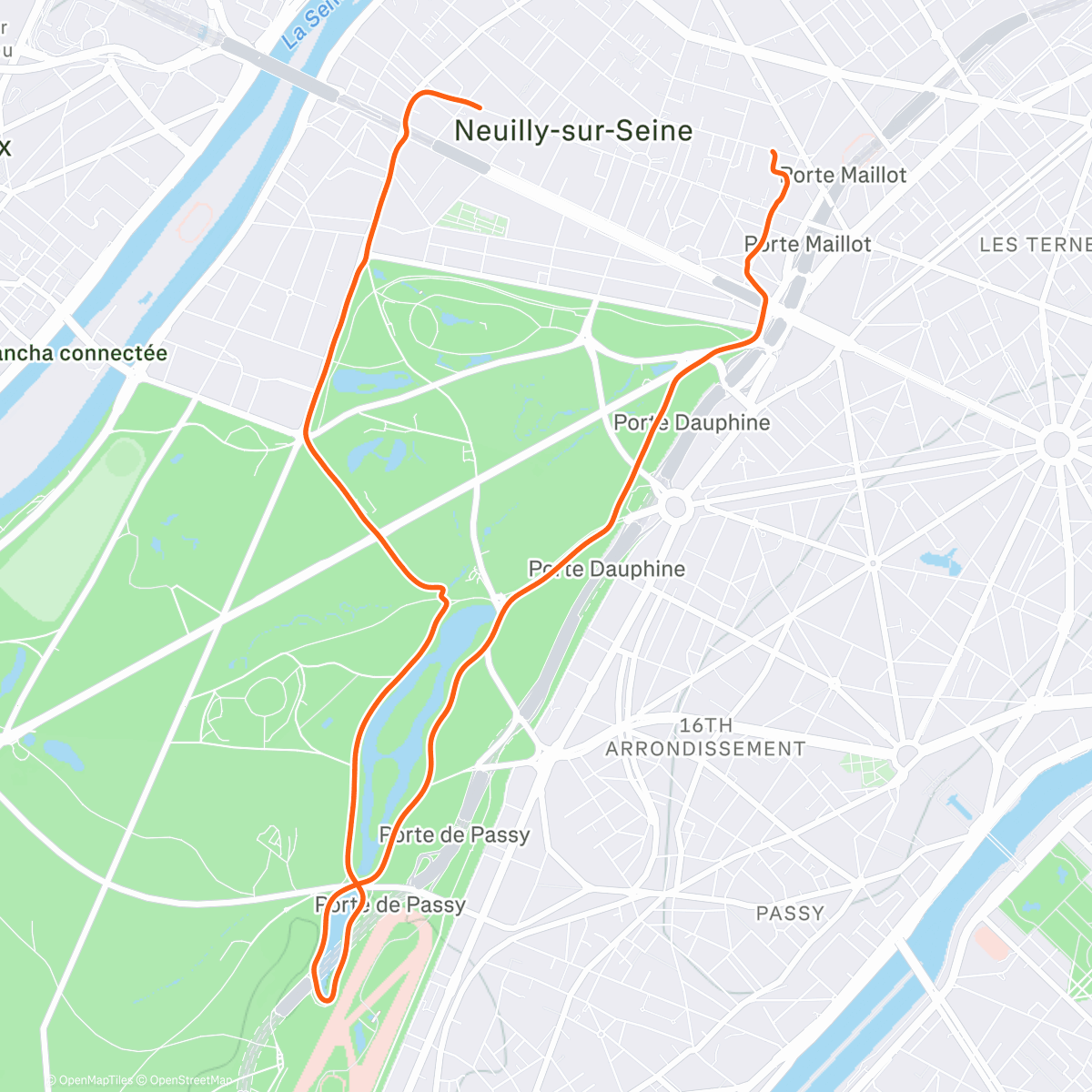 Map of the activity, Séance 19🏃🏻‍♂️ ➡️ Session Froid 🥶🦇 [J-83 / ECOTRAIL 120KM 🏰]