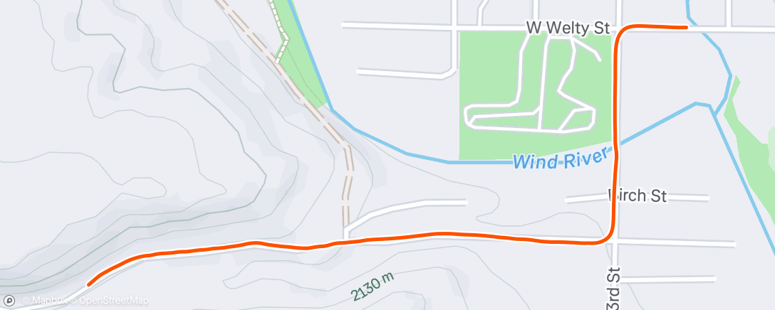Map of the activity, Afternoon Ride