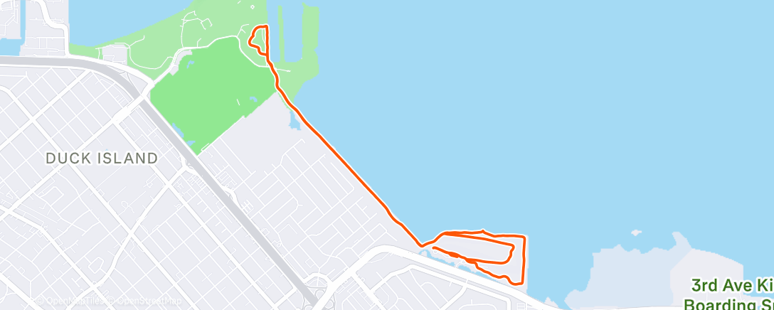 Map of the activity, Caminata de tarde