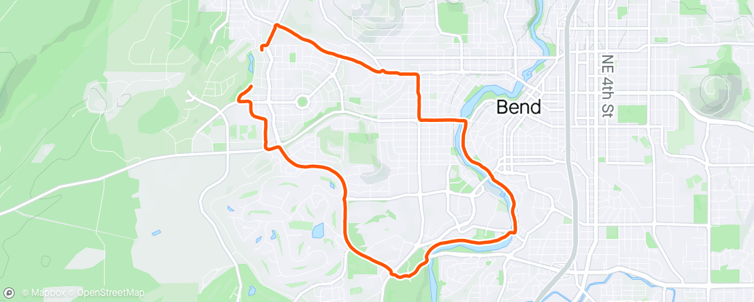 Map of the activity, Very easy run/hike