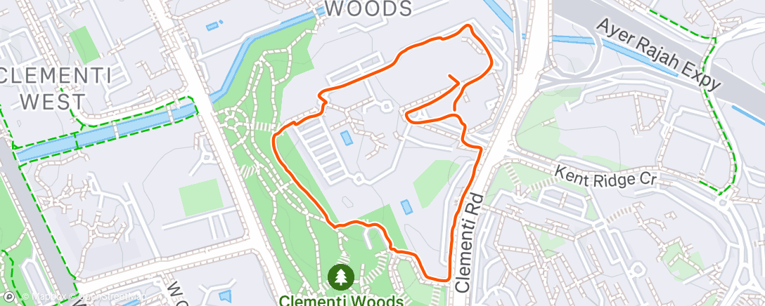 Map of the activity, Morning Walk