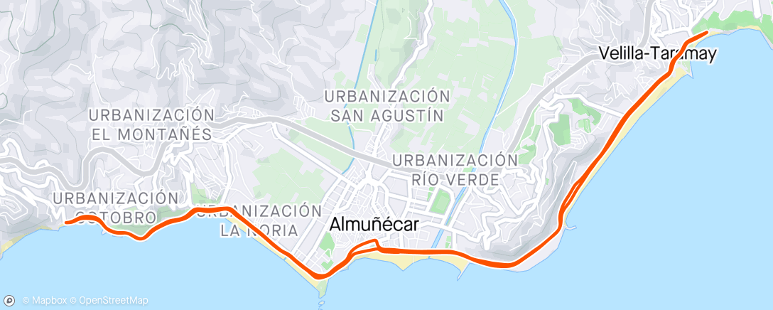 Карта физической активности (Almuñécar)
