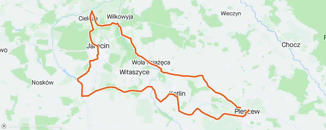 Map of the activity, Lato wiosną