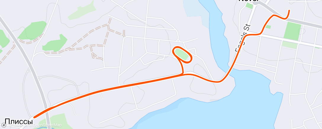 Map of the activity, Ночной заезд