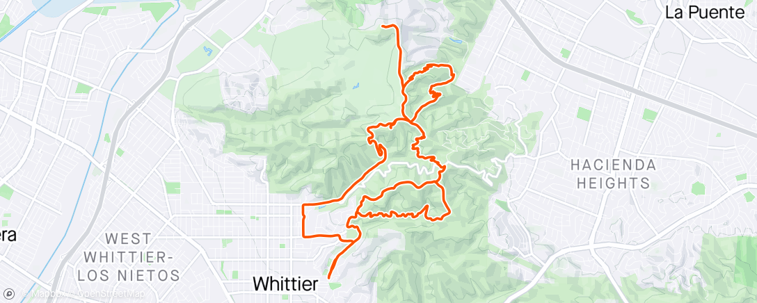 Map of the activity, Turnbull Canyon