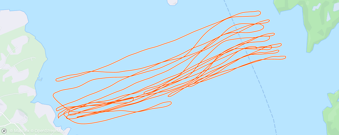 Mappa dell'attività Evening Windsurf