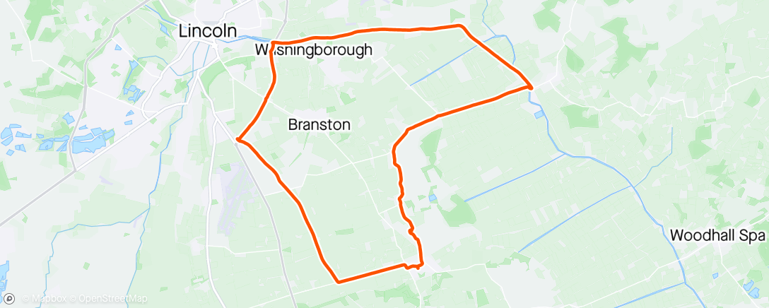 Map of the activity, Steady Afternoon Ride