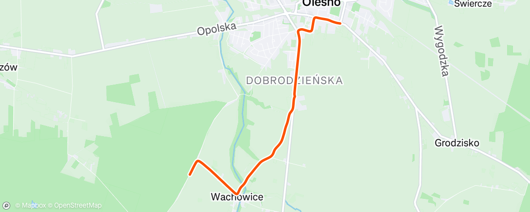 Map of the activity, Morning Hike