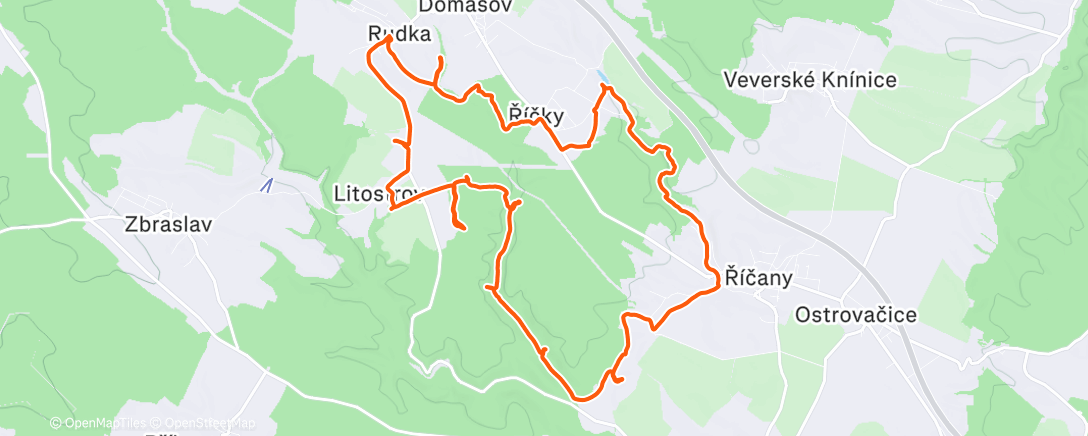 Карта физической активности (Predsilvestrovsky minirogaining / scorelauf, kategorie WV)