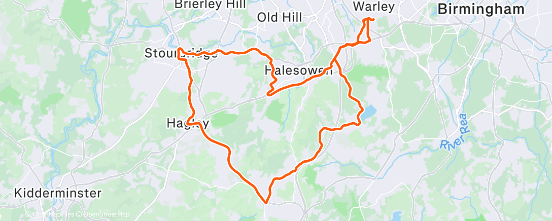 Map of the activity, Morning Ride