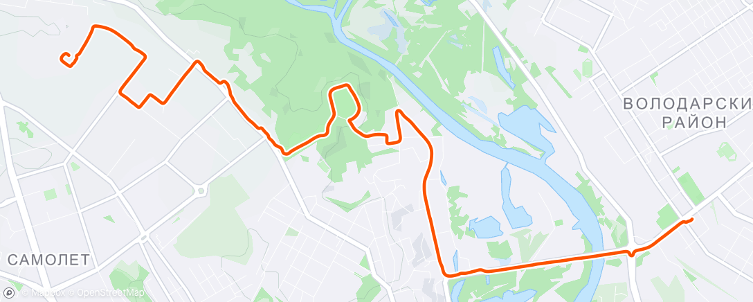 Mapa de la actividad (Дневной велозаезд)