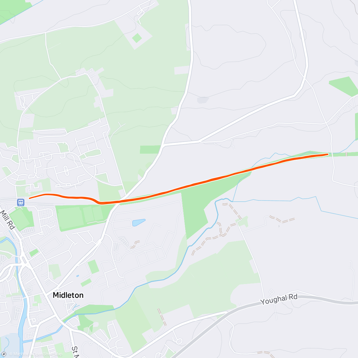 Map of the activity, Midleton Parkrun