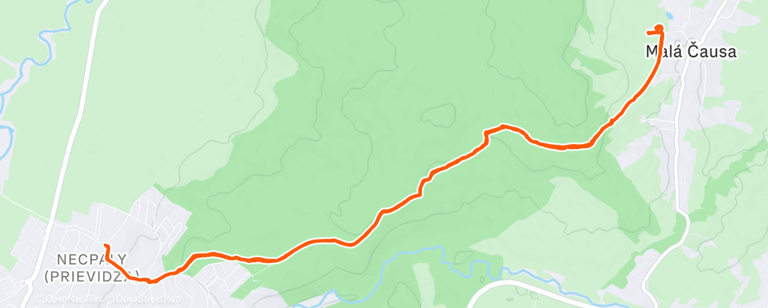 Map of the activity, Lunch Walk