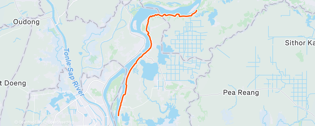 Map of the activity, Day4/250km