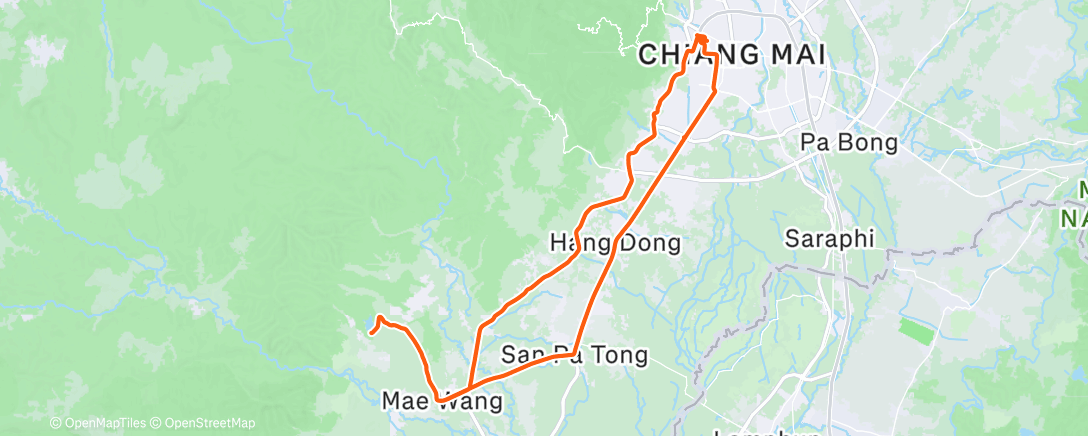 Map of the activity, Festive 500 / 153 km