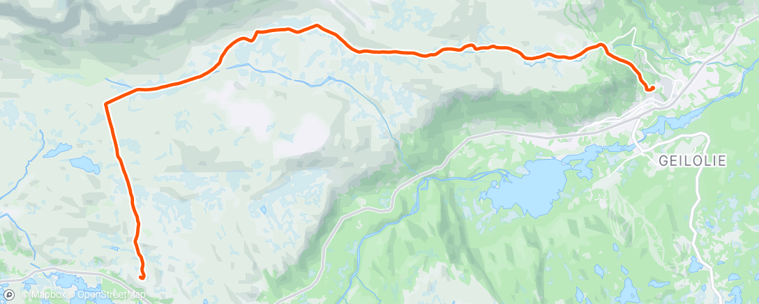 Map of the activity, Geilo 🐥❄️⛷️