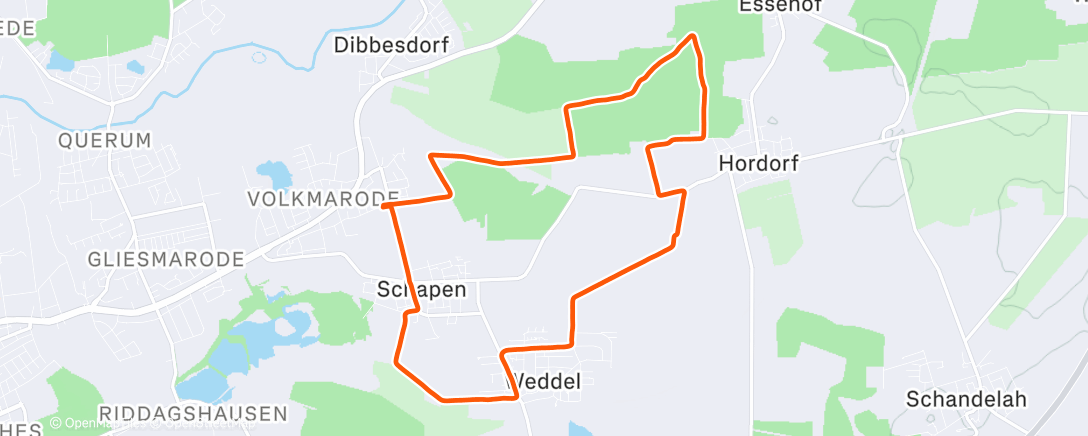 Карта физической активности (Afternoon Run)