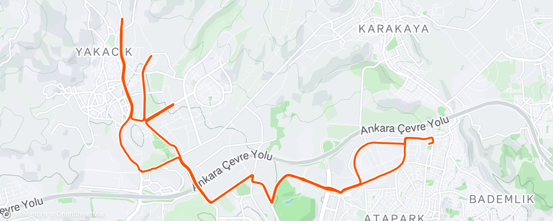 Map of the activity, 2025-04-20Ride