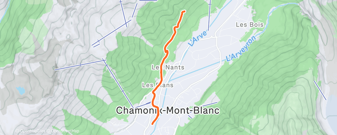 Map of the activity, Hike to La Floria