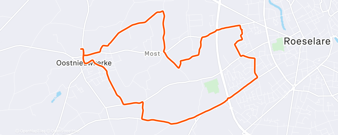 Map of the activity, Avondloop