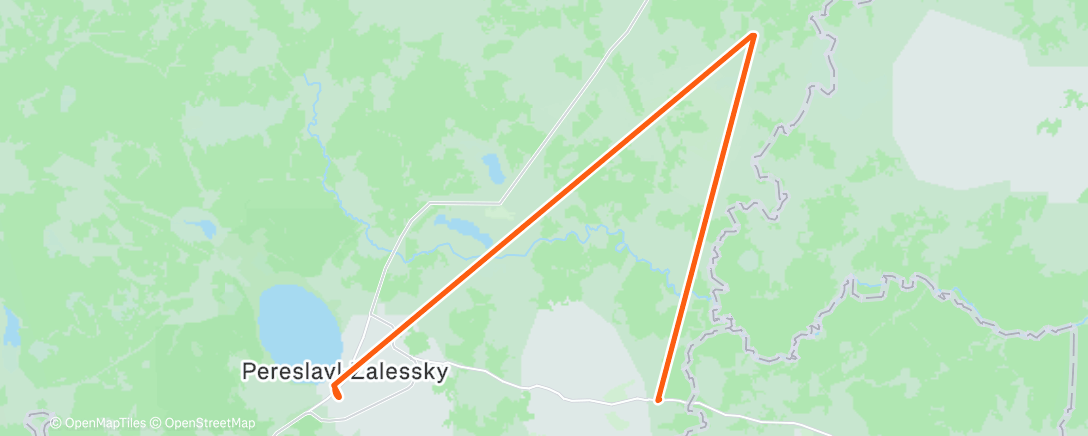 Map of the activity, Трейлраннинг (утро)