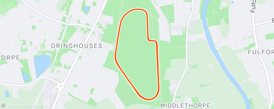 Map of the activity, York parkrun