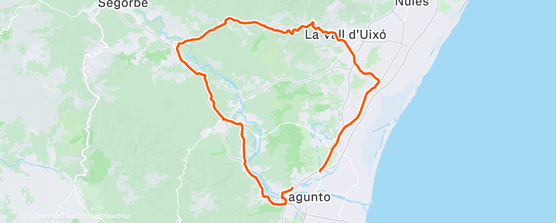 Карта физической активности (Bicicleta por la tarde)