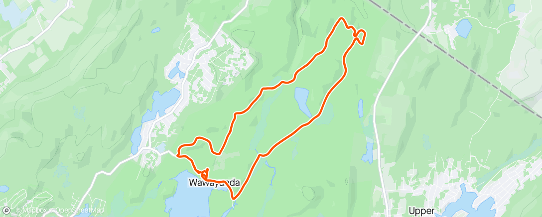 Map of the activity, Xterra ride