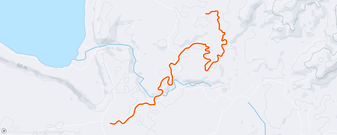 Map of the activity, Zwift - Race: Tiny Race (4 of 4) by Zwift Insider (A) on Sea to Tree in Makuri Islands