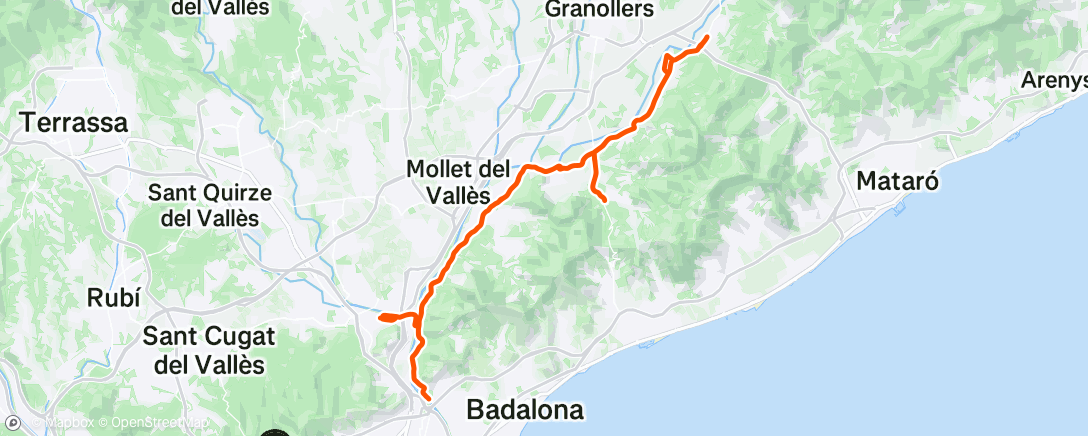 Map of the activity, Morning Ride