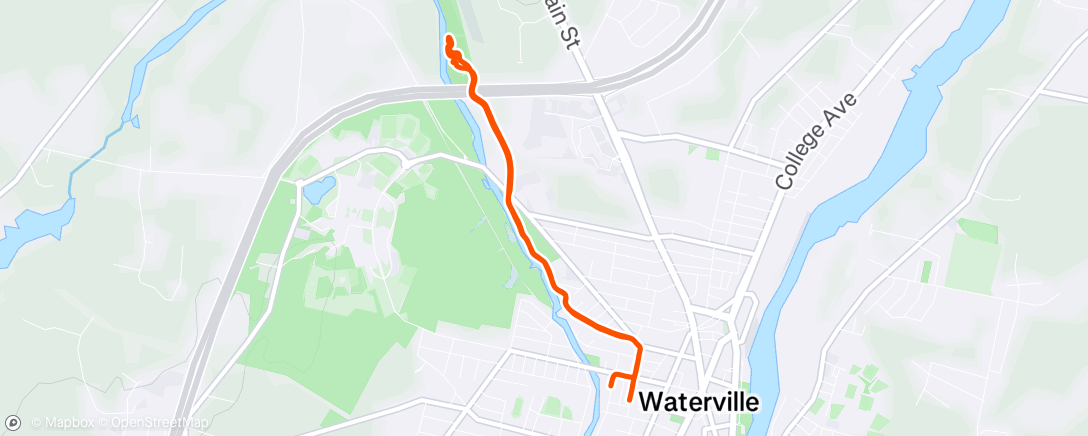 Map of the activity, Morning Run