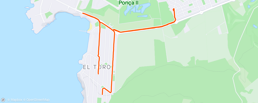 Map of the activity, Afternoon Run 🐢🌸