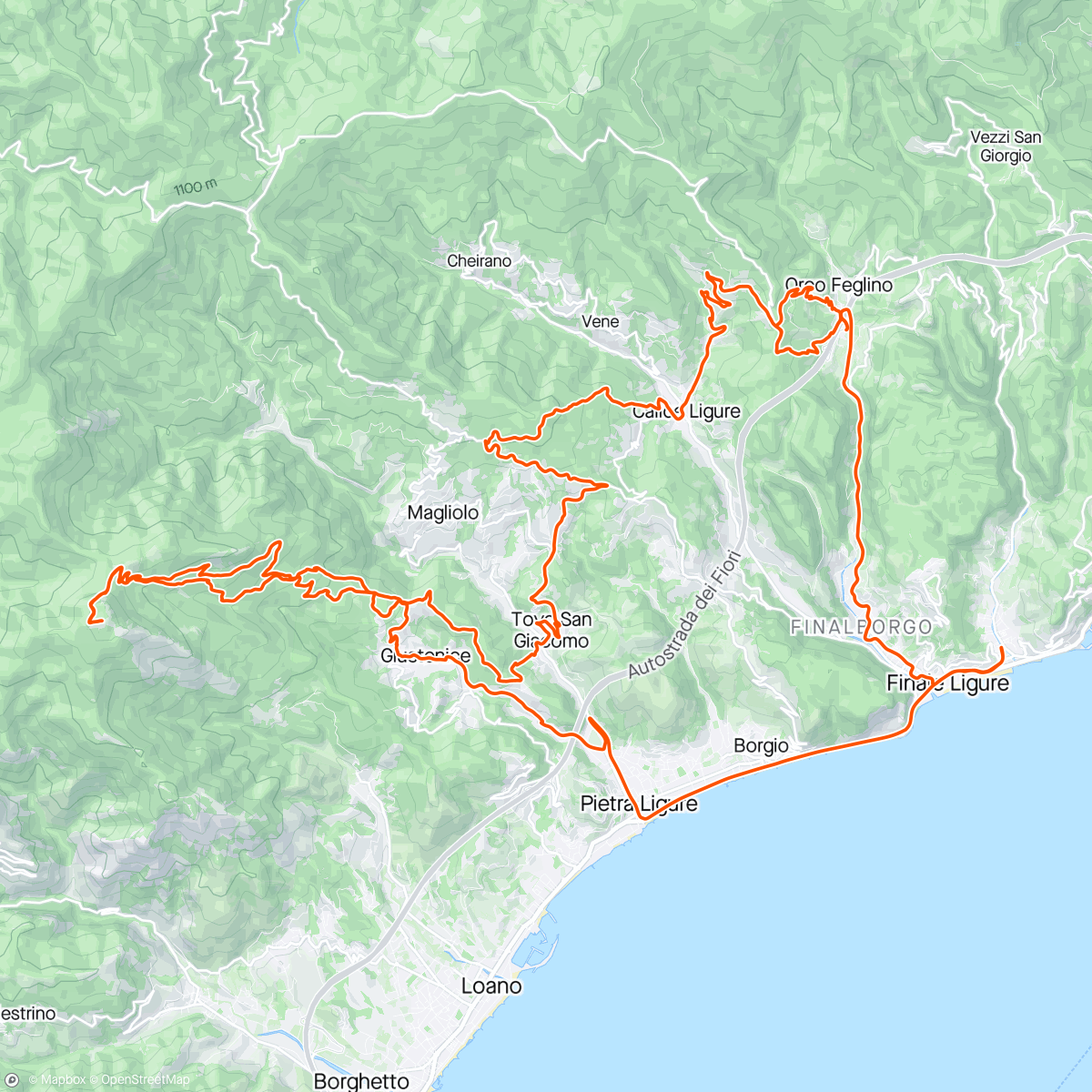 Map of the activity, Monte Carmo, czyli tak trzeba żyć