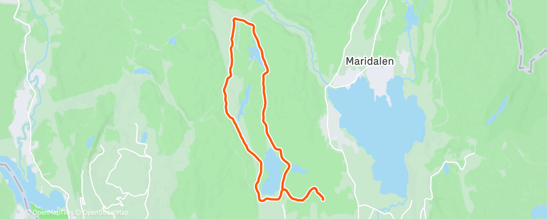 Map of the activity, Afternoon Nordic Ski