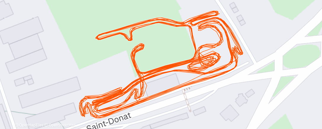 Map of the activity, CX mettet 5ème / la der ( CRAMÉ )