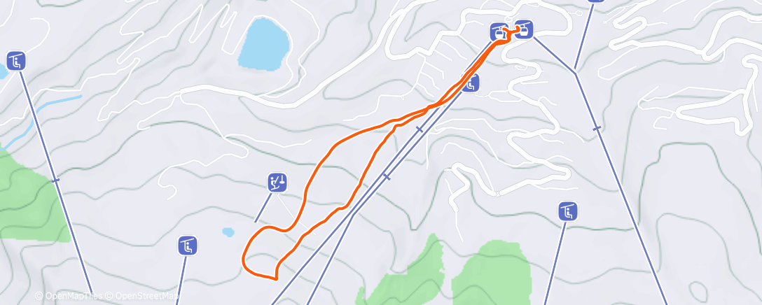Map of the activity, Morning Backcountry Ski