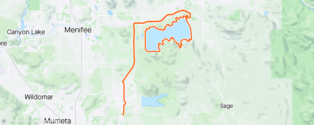 Map of the activity, Morning Ride