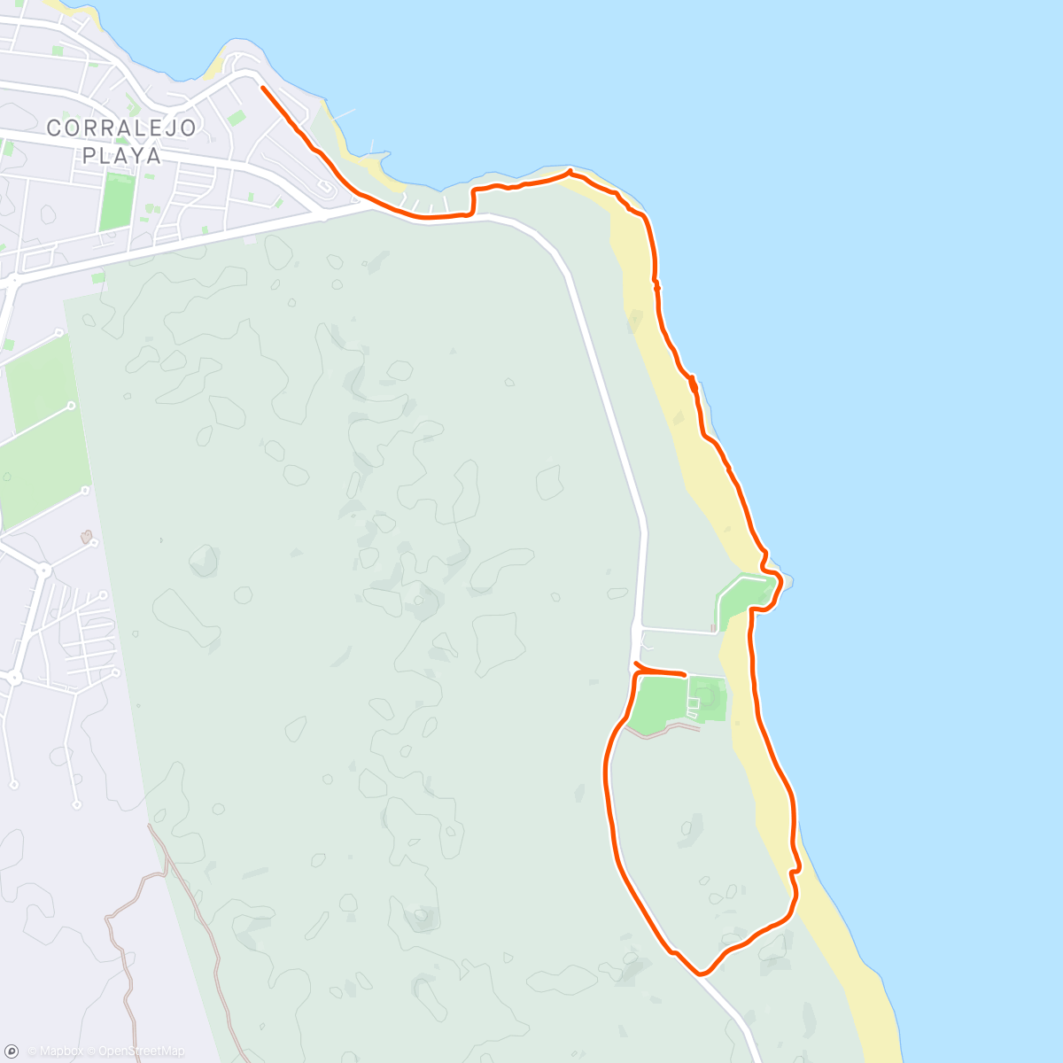 Map of the activity, Family walk to the dunes