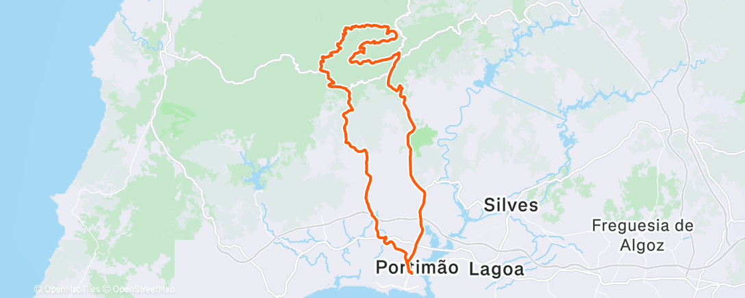 Карта физической активности (Portimão - Alto de Foia - Portimão)