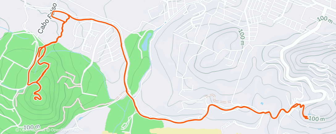 アクティビティ「Morning Trail Run」の地図