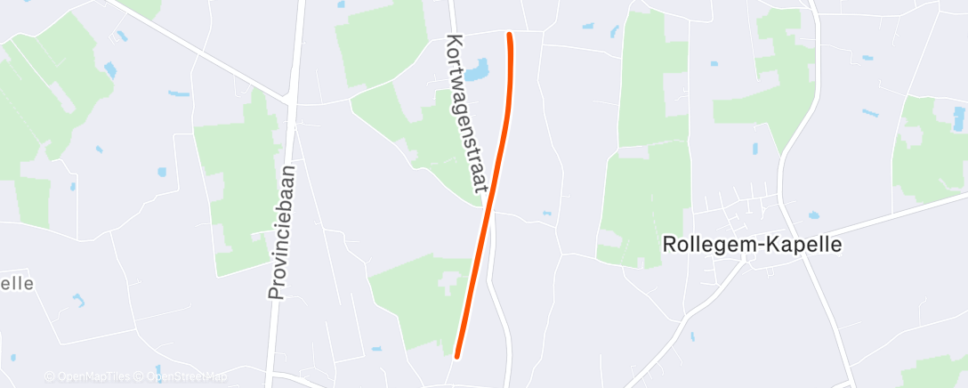 Map of the activity, Namiddagloop