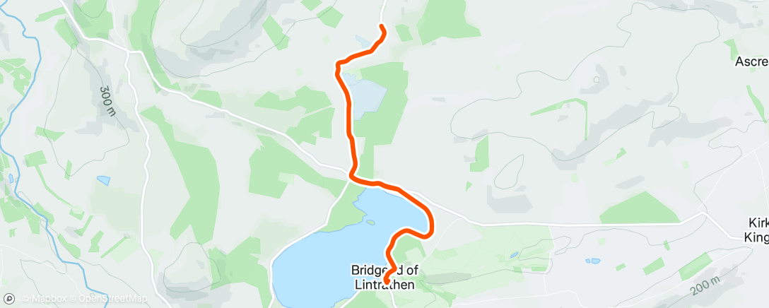 Map of the activity, Afternoon Ride