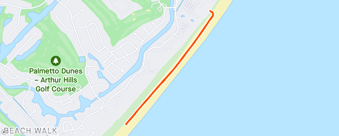 Mapa de la actividad (🏖️ Walk)