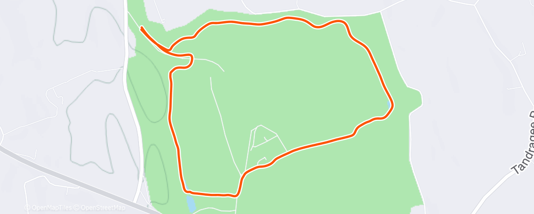 Map of the activity, Lunch Run