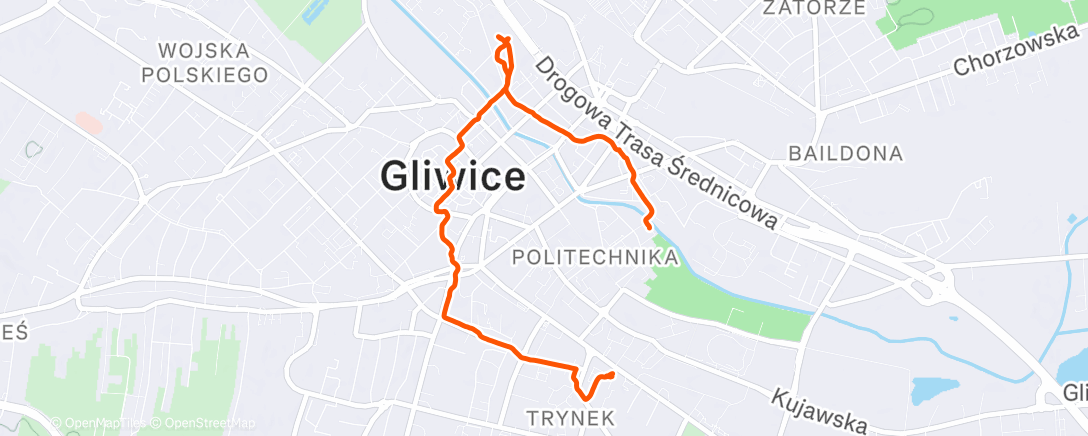 Map of the activity, Afternoon Walk