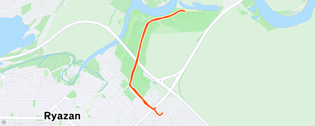 Map of the activity, Morning Run