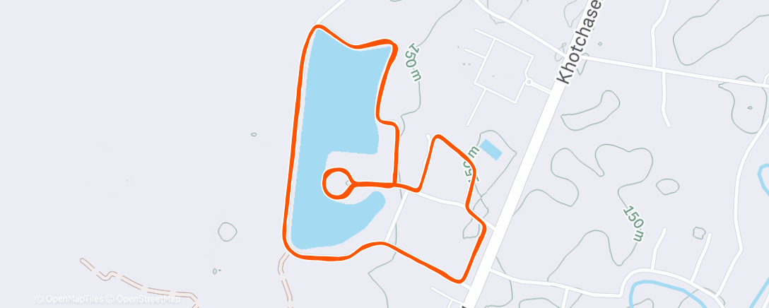 Map of the activity, Morning Run