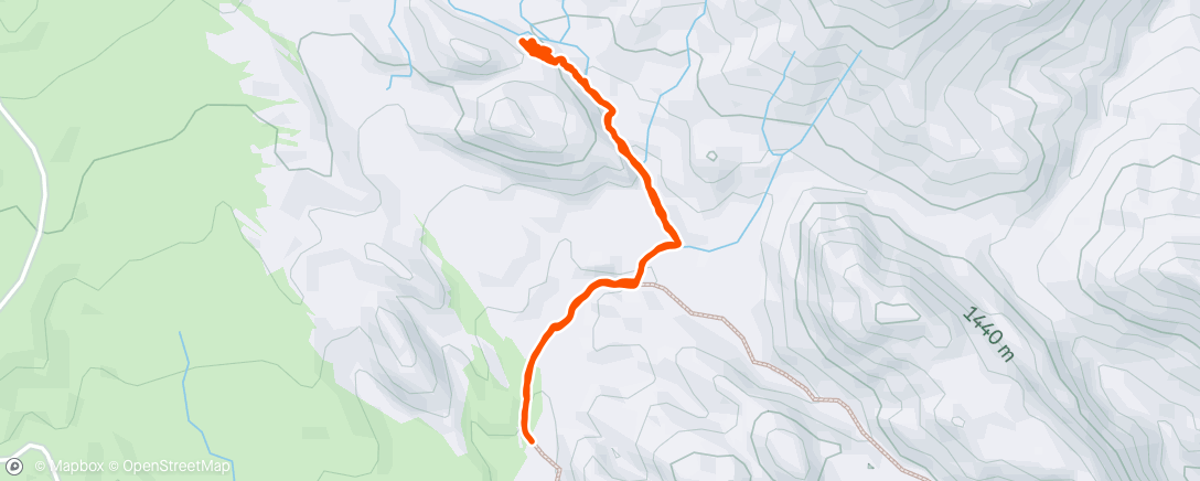 Map of the activity, I saw a roadrunner today