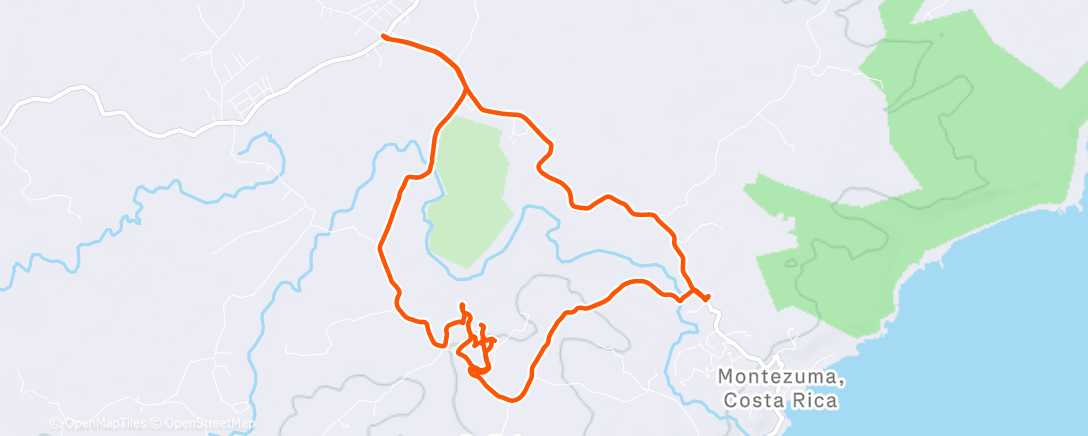 Map of the activity, Lunch Mountain Bike Ride