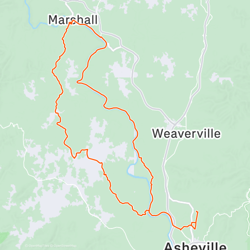 Asheville to Marshall 74.0 km Cycling Route on Strava